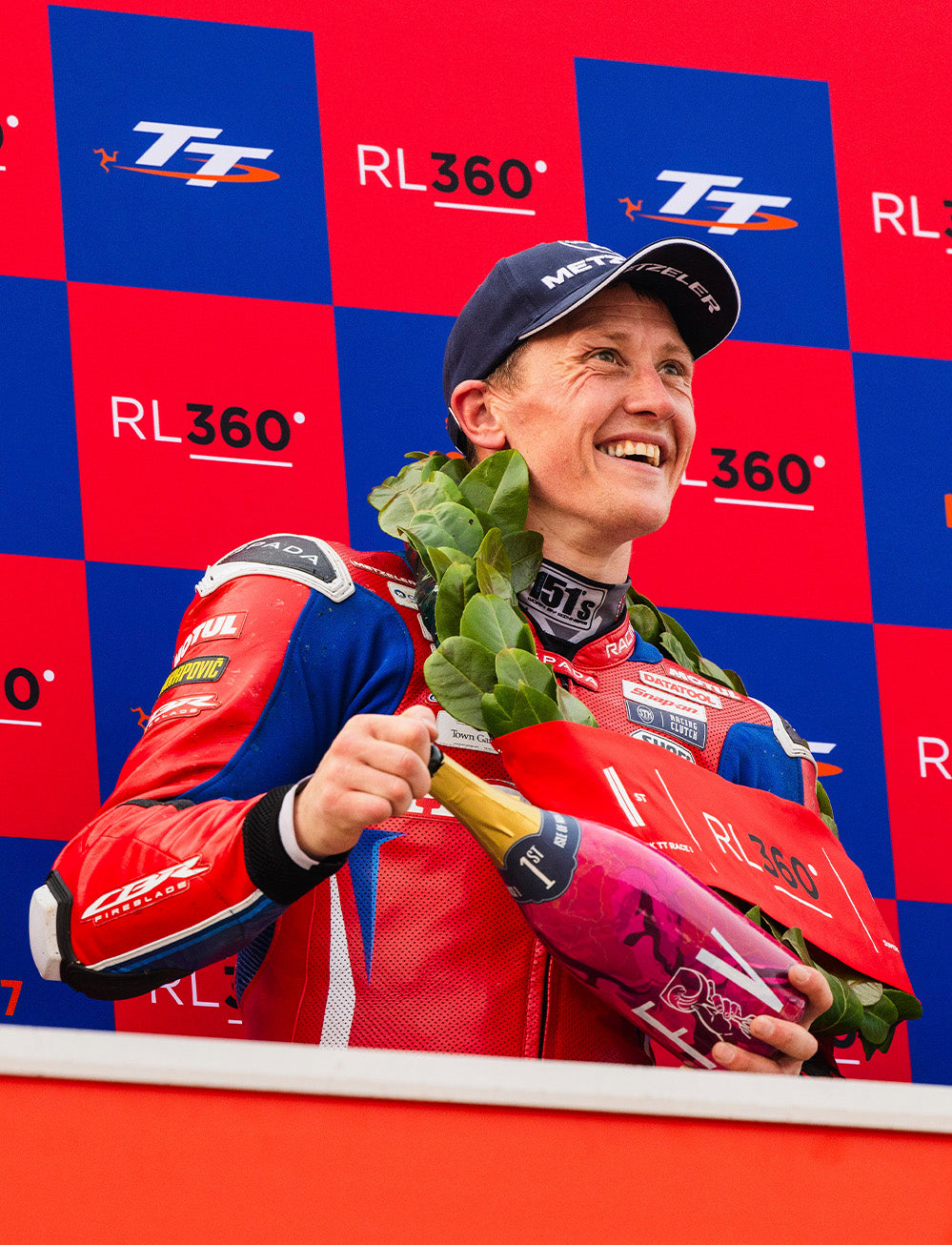 Isle of Man TT Races 2025 RL360 Superstock TT Race 1 Podium Backdrop